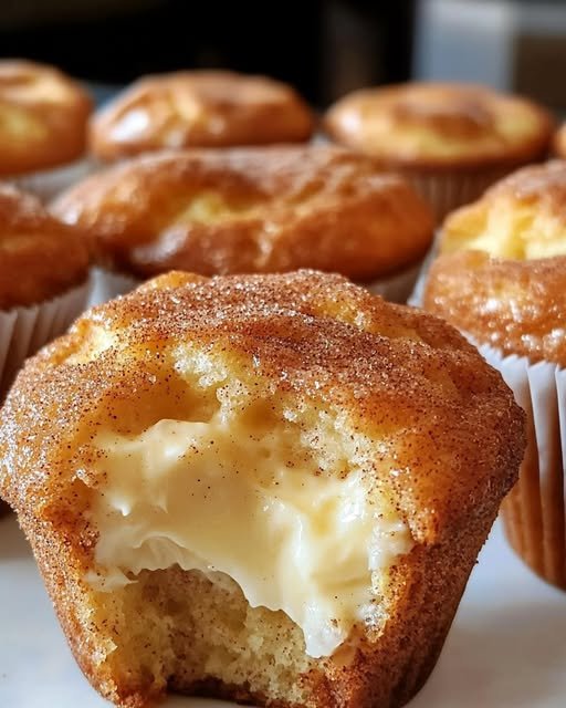 Cinnamon Sugar Cream-Filled Cupcakes: A Delightful Treat for Every Occasion 481824628_122195269532149657_412336876184261130_n