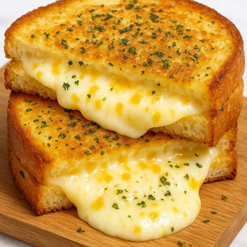 Garlic Bread Grilled Cheese
