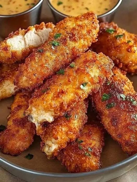 Crispy Chicken Tenders with Dipping Sauce 624566653_3164108347312148_1400606002016413460_n